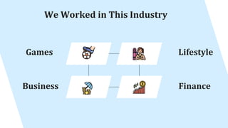 We Worked in This Industry
Games
Business
Lifestyle
Finance
 