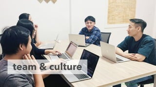 27
team & CULture
 