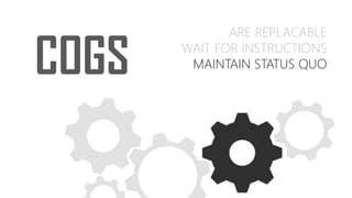 ARE REPLACABLE
WAIT FOR INSTRUCTIONS
MAINTAIN STATUS QUOCOGS
 