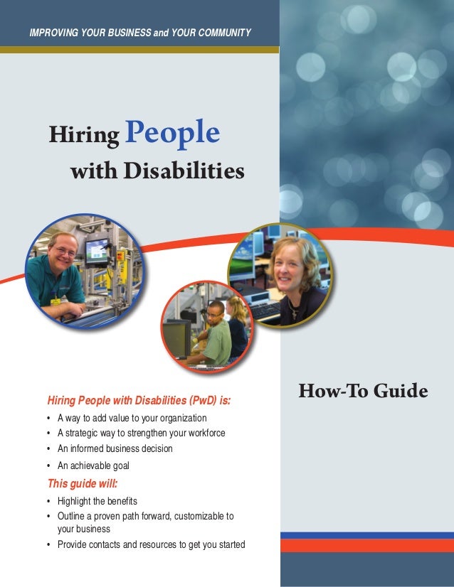 Hiring People with Disabilities A How To Guide