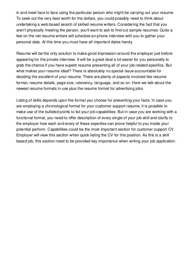 Resume writing service online