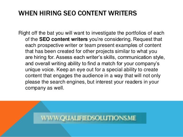 Hire seo writer