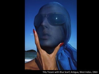 Tilly Tizzani with Blue Scarf, Antigua, West Indies, 1963
 