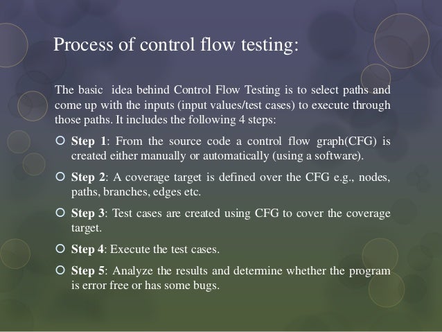 Control Flow Testing