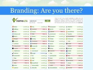 Branding: Are you there? 