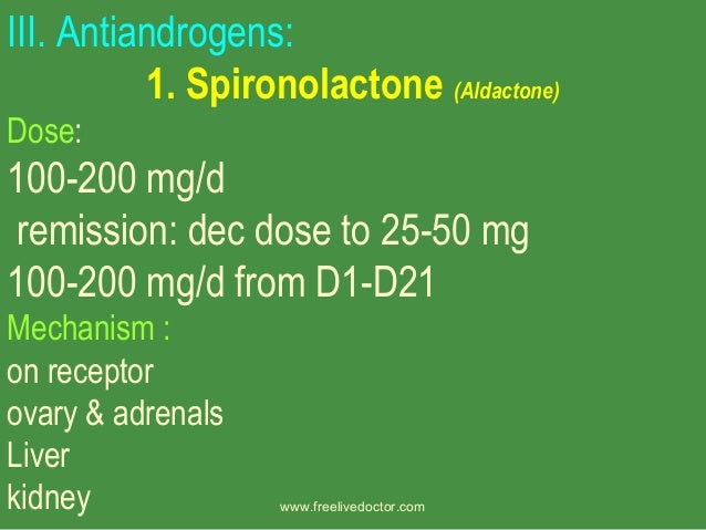 100mg spironolactone for hirsutism