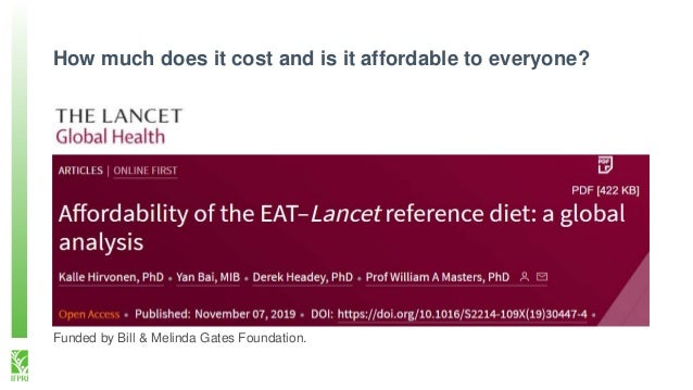 Affordability of the EATLancet reference diet