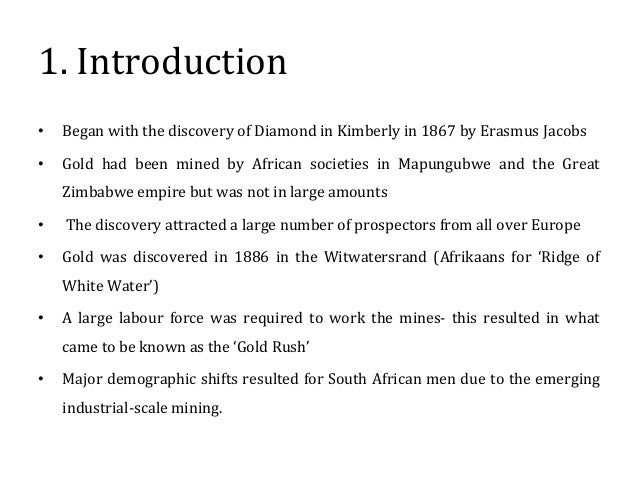 mineral revolution in south africa essay