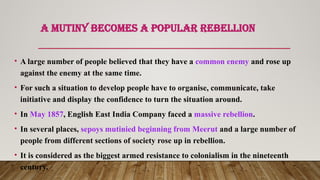 When People Rebel 1857 and After (Past India) | PPTX