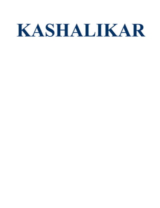 KASHALIKAR
 