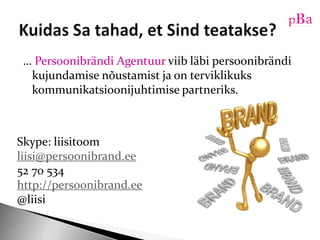 10/16/11EsitlemineMis on sinu liftikõne. Esimene kontakt võib olla määrav