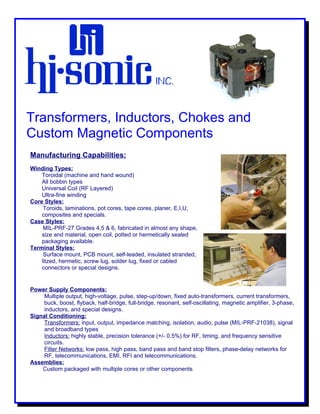 Hisonic Broshure 2 Page
