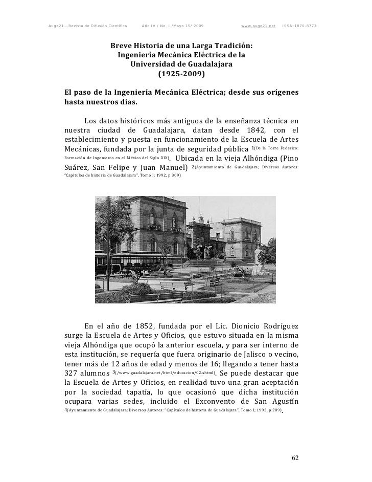 Breve Historia De Una Larga Tradicion Ingenieria Mecanica Electrica