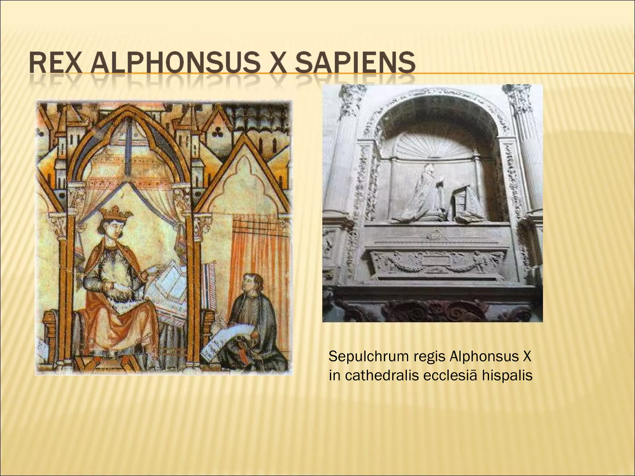 Sepulchrum regis Alphonsus X in cathedralis ecclesiā hispalis