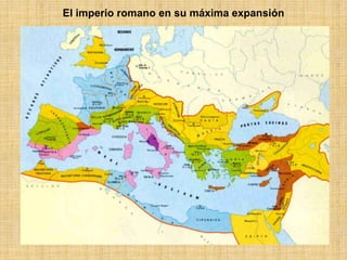 El imperio romano en su máxima expansión
 