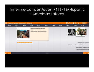 Timerime.com/en/event/416716/Hispanic
+American+History
 
