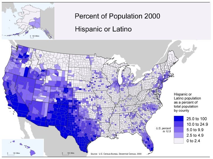 Hispanic Population Map Census Hispanic Profile 8 728 