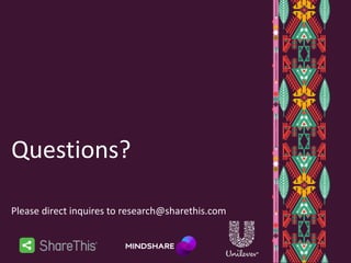 Questions?
Please direct inquires to research@sharethis.com

21

 
