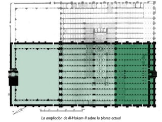 La ampliación de Al-Hakam II sobre la planta actual
 