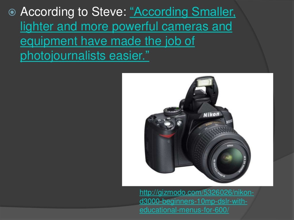 History of Photojournalism Technology Timeline