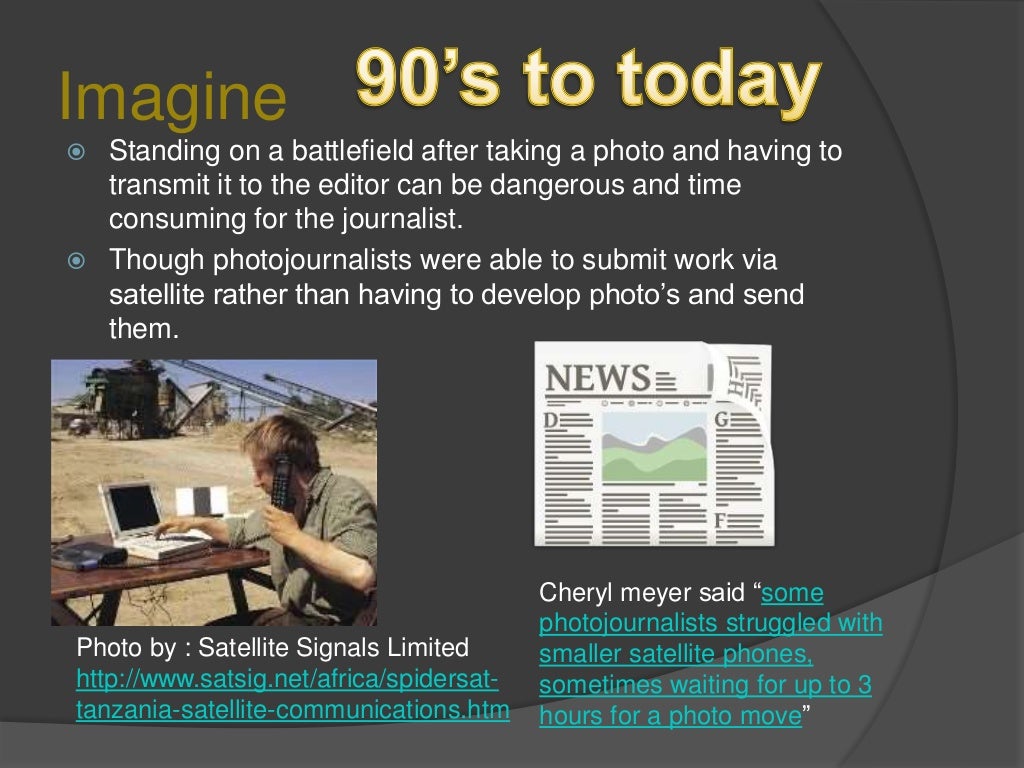 History of Photojournalism Technology Timeline