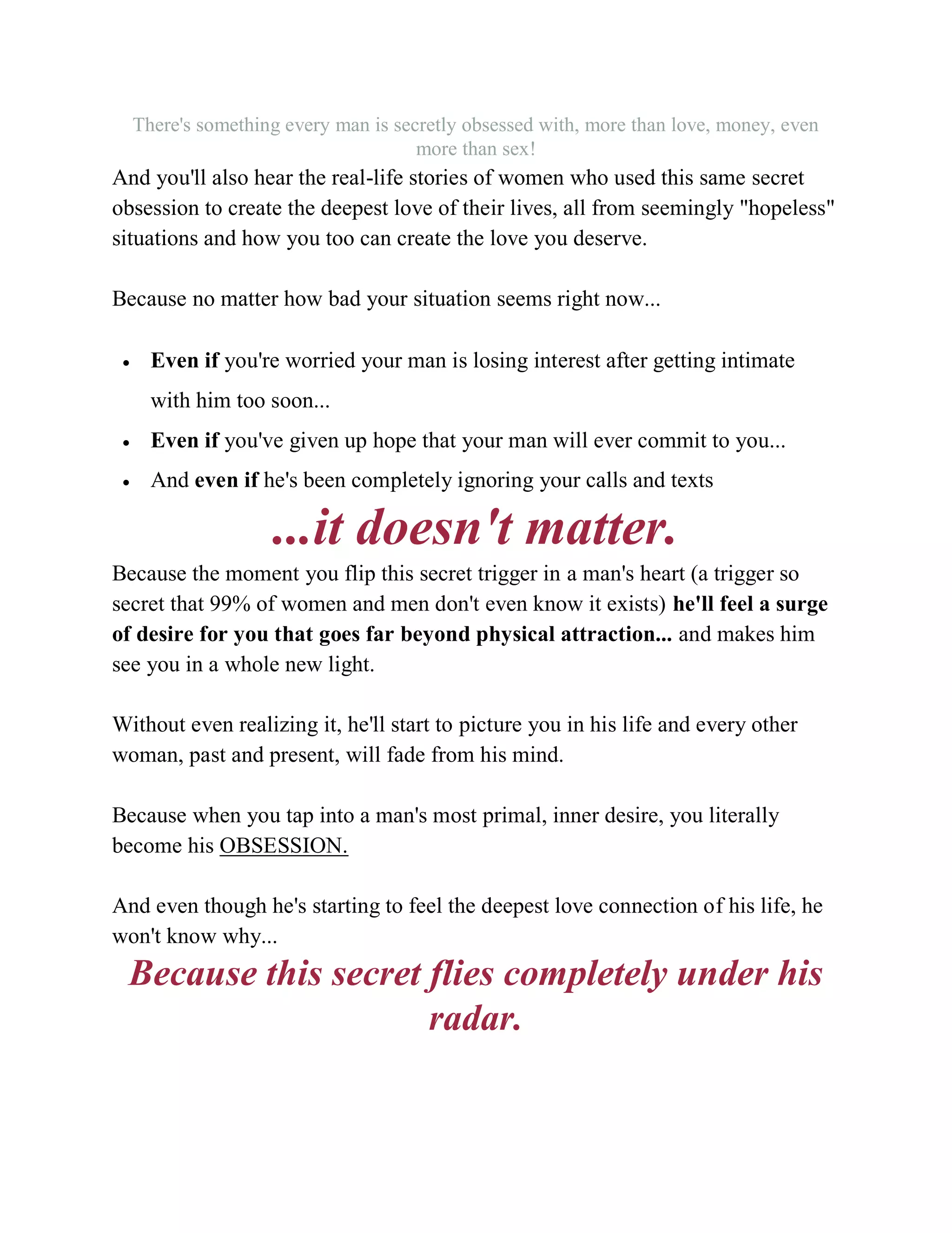 His secret obsession PDF