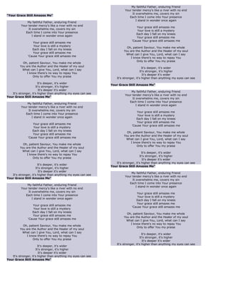 His strength is perfect lyrics | PDF