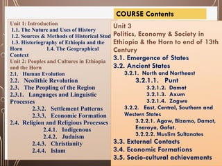 Freshman Course History Chapter One History of Ethiopia and the horn Units 1-3.pptx