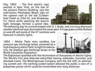 History of lighting - display & exhibit | PDF