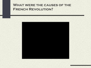What were the causes of the
French Revolution?




                    QuickTimeª and a
         TIFF (Uncompressed) decompressor
            are needed to see this picture.
 