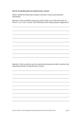 Hist 2005 teaching a topic lc | PDF