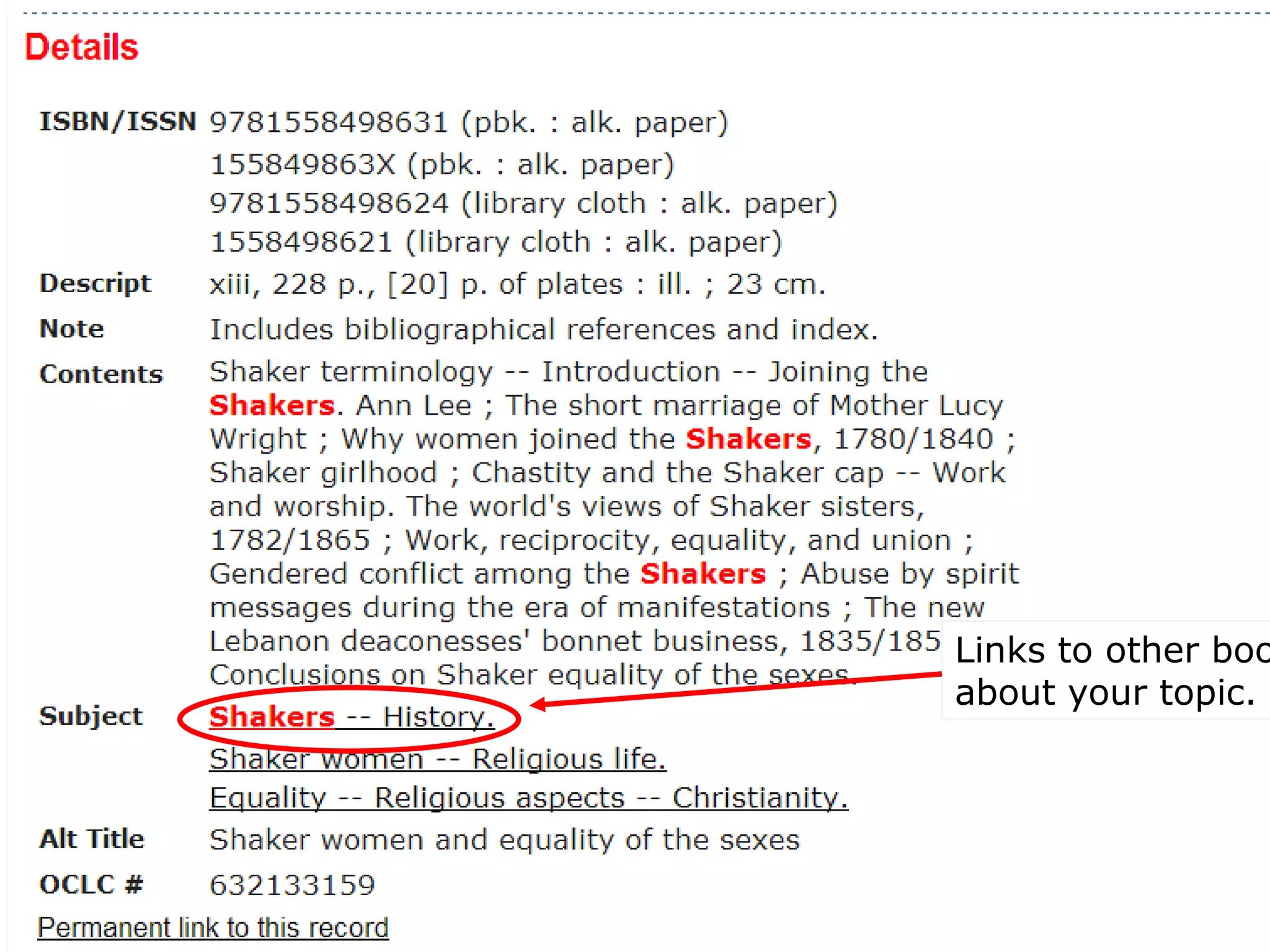 Links to other boo
about your topic.
 