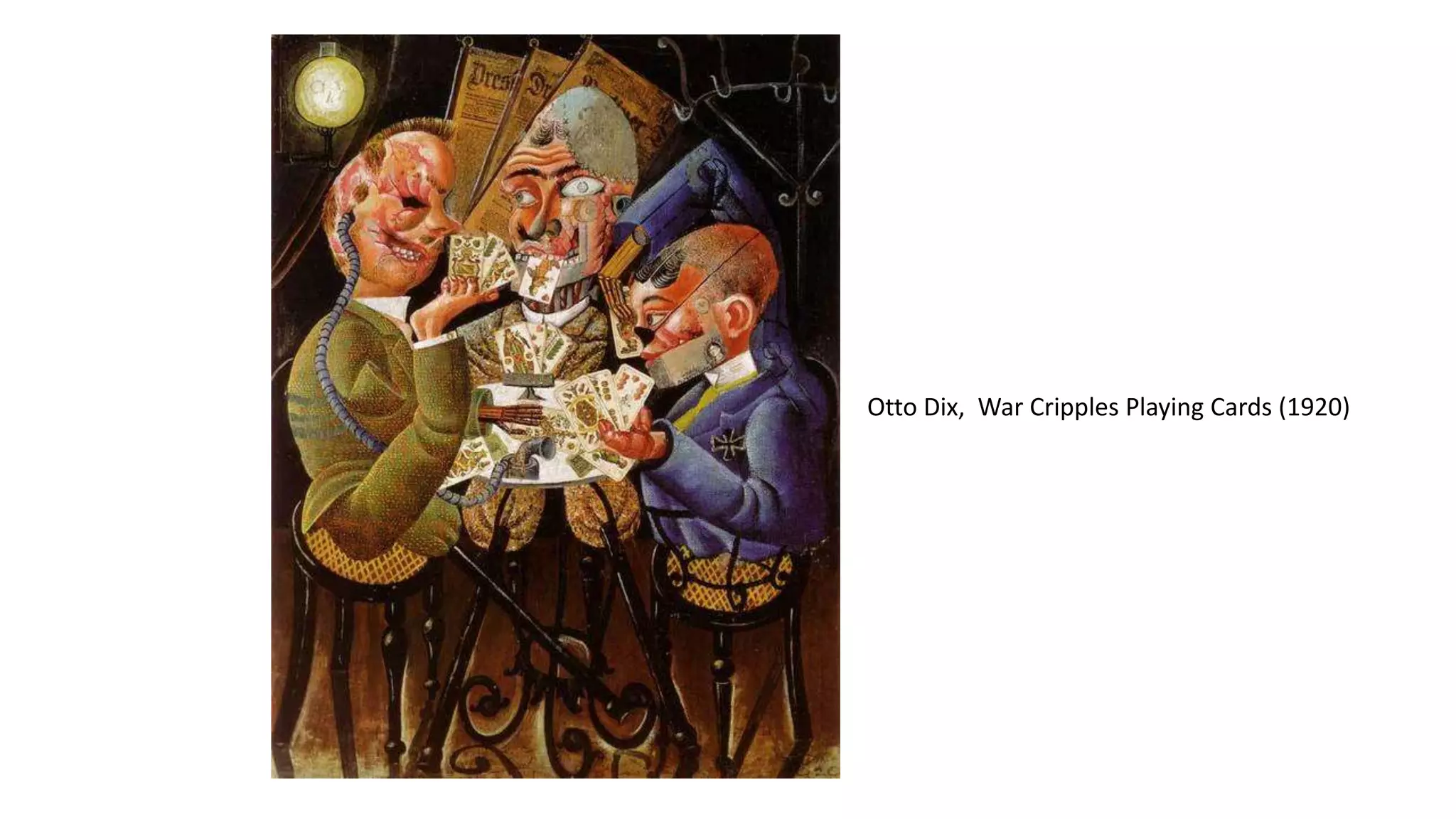 Otto Dix, War Cripples Playing Cards (1920)
 