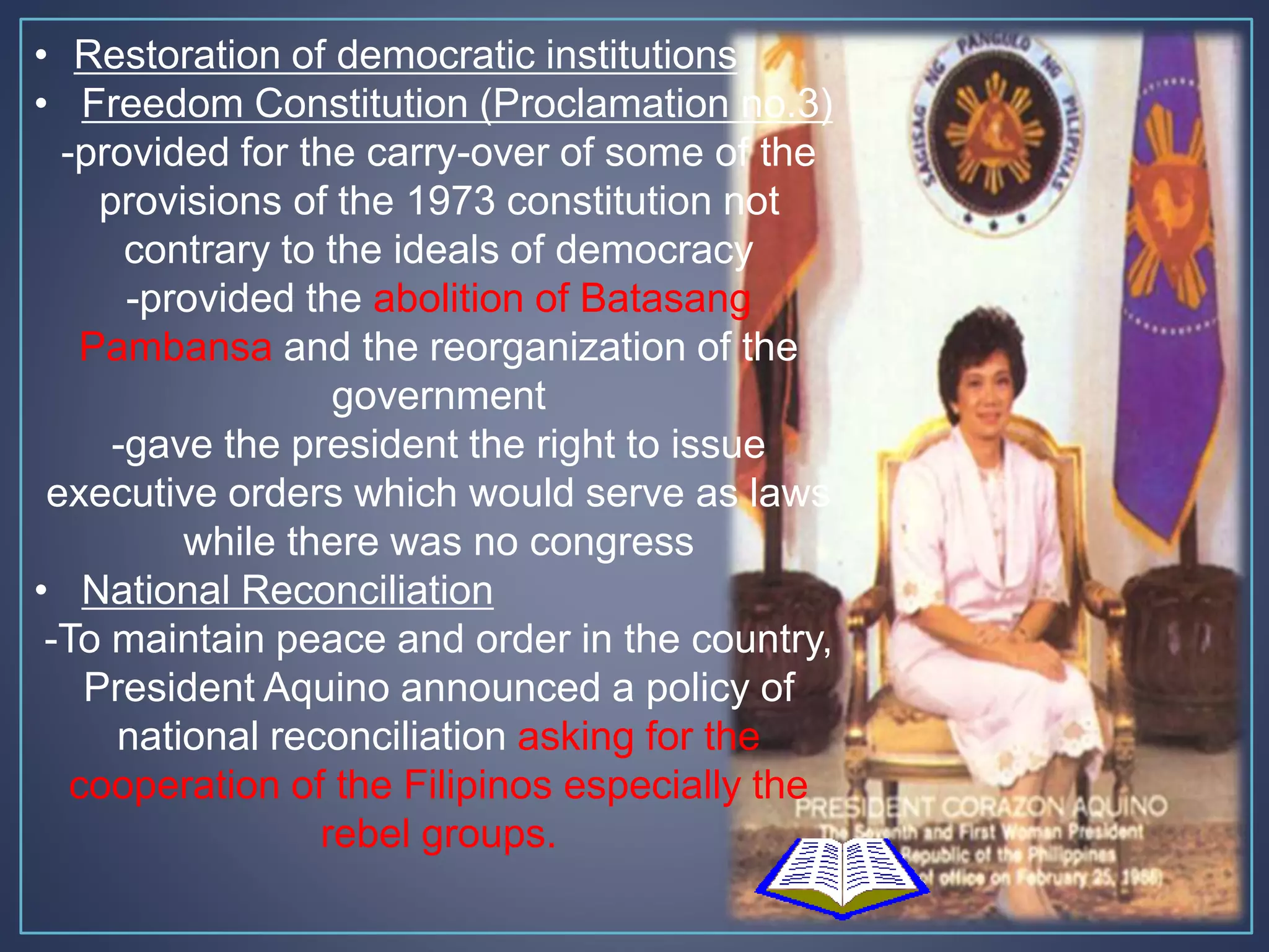 Ramos Administration.pdf Corazon Aquino and Fidel Ramos Administrations | PPTX