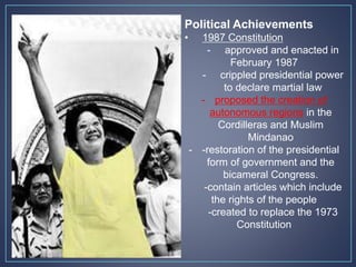 Ramos Administration.pdf Corazon Aquino and Fidel Ramos Administrations | PPTX