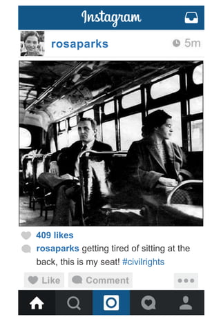 rosaparks
409 likes
rosaparks getting tired of sitting at the
back, this is my seat! #civilrights
 