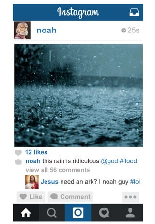 noah
12 likes
noah this rain is ridiculous @god #flood
view all 56 comments
Jesus need an ark? I noah guy #lol
 