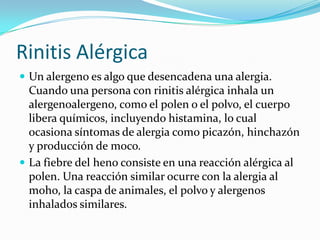 Histamina y alergia