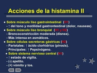 Histamina y serotonina