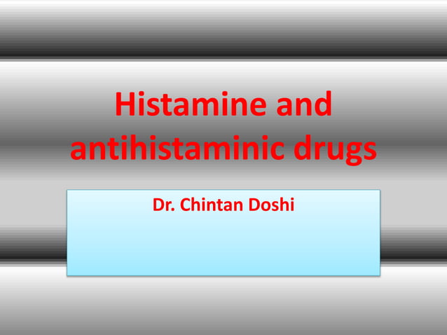 Antihistaminic drugs | PPT