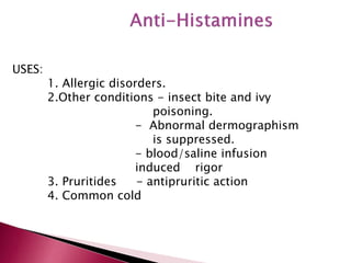 Histamine and antihistamine drugs | PPTX
