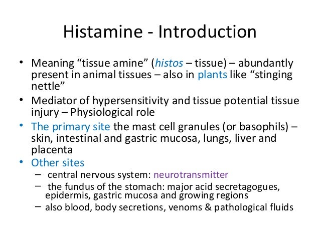 What is histamine?