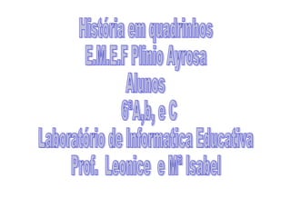 Hist em quadrinhos qualidade de vida