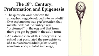 Preformation A Brief History of Classical Genetics | PPTX