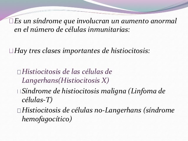 Histiocitosis de células de langerhans