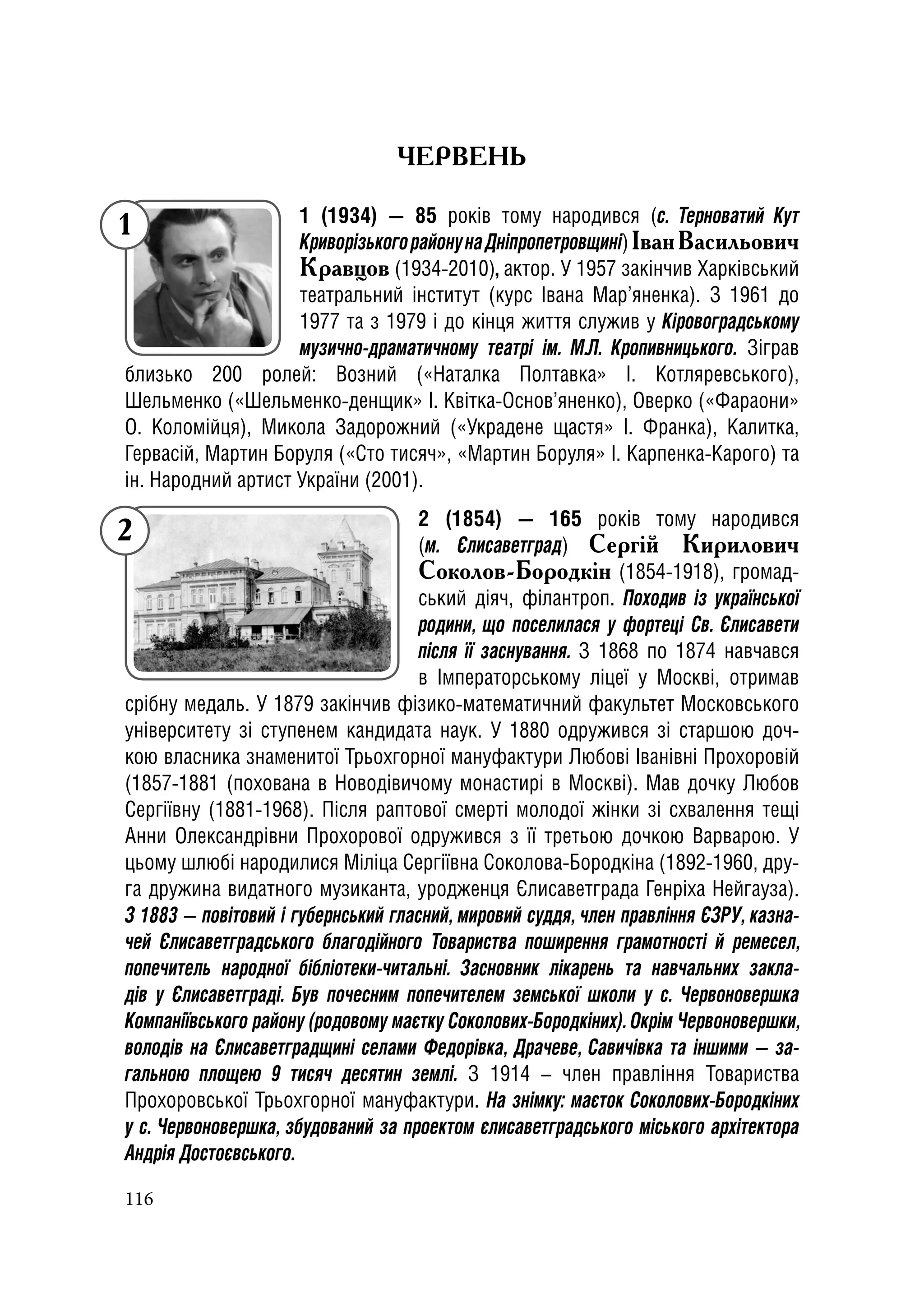 Історичний календар Кіровоградщини на 2019 р.