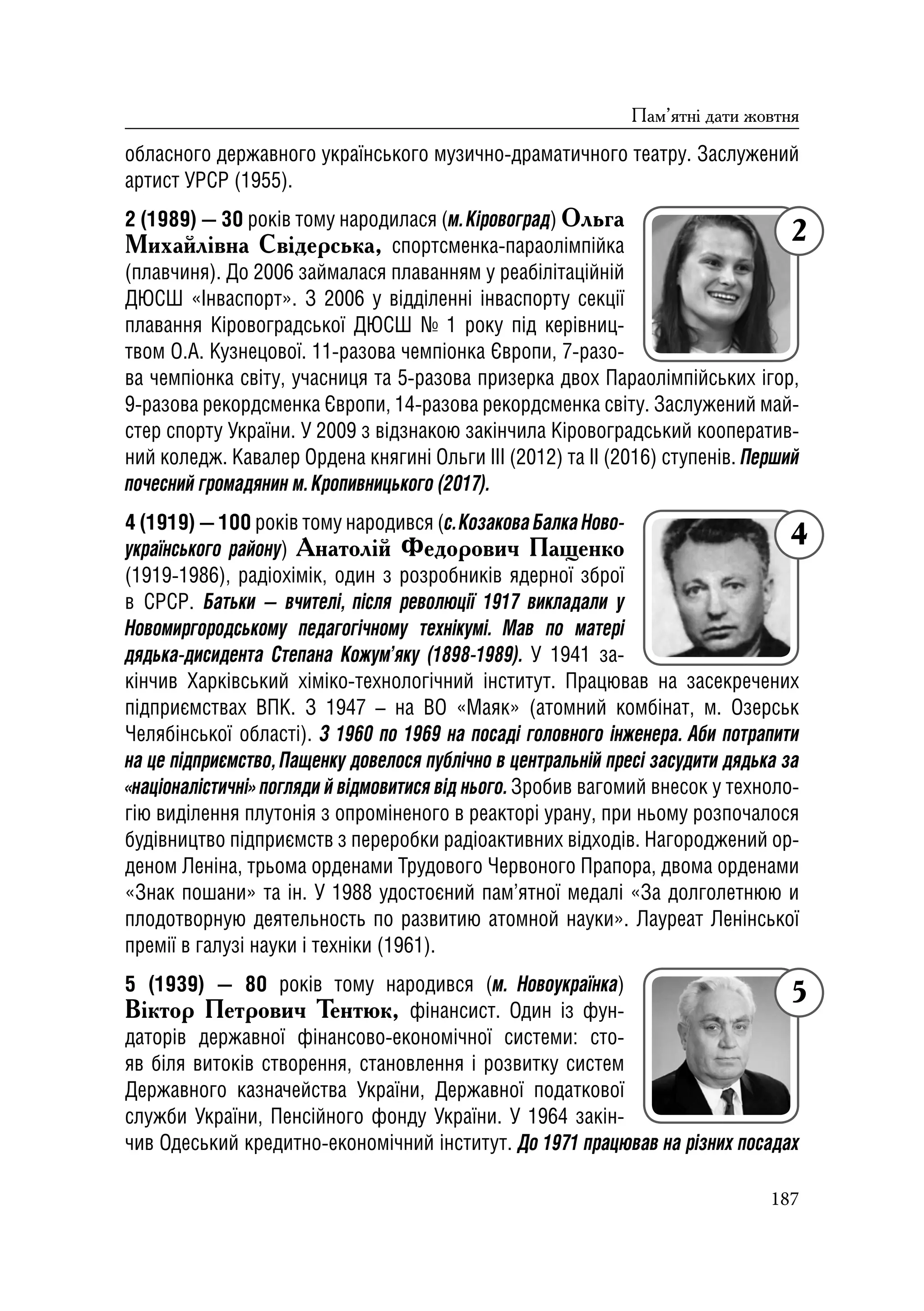 Історичний календар Кіровоградщини на 2019 р.