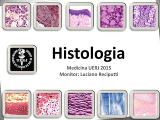 Histologia,[object Object],Medicina UERJ 2015,[object Object],Monitor: Luciano Reciputti,[object Object]