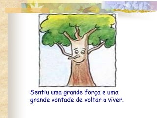 Sentiu uma grande força e uma 
grande vontade de voltar a viver. 
 