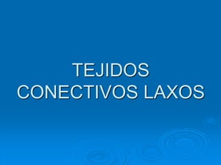 TEJIDOS
CONECTIVOS LAXOS
 